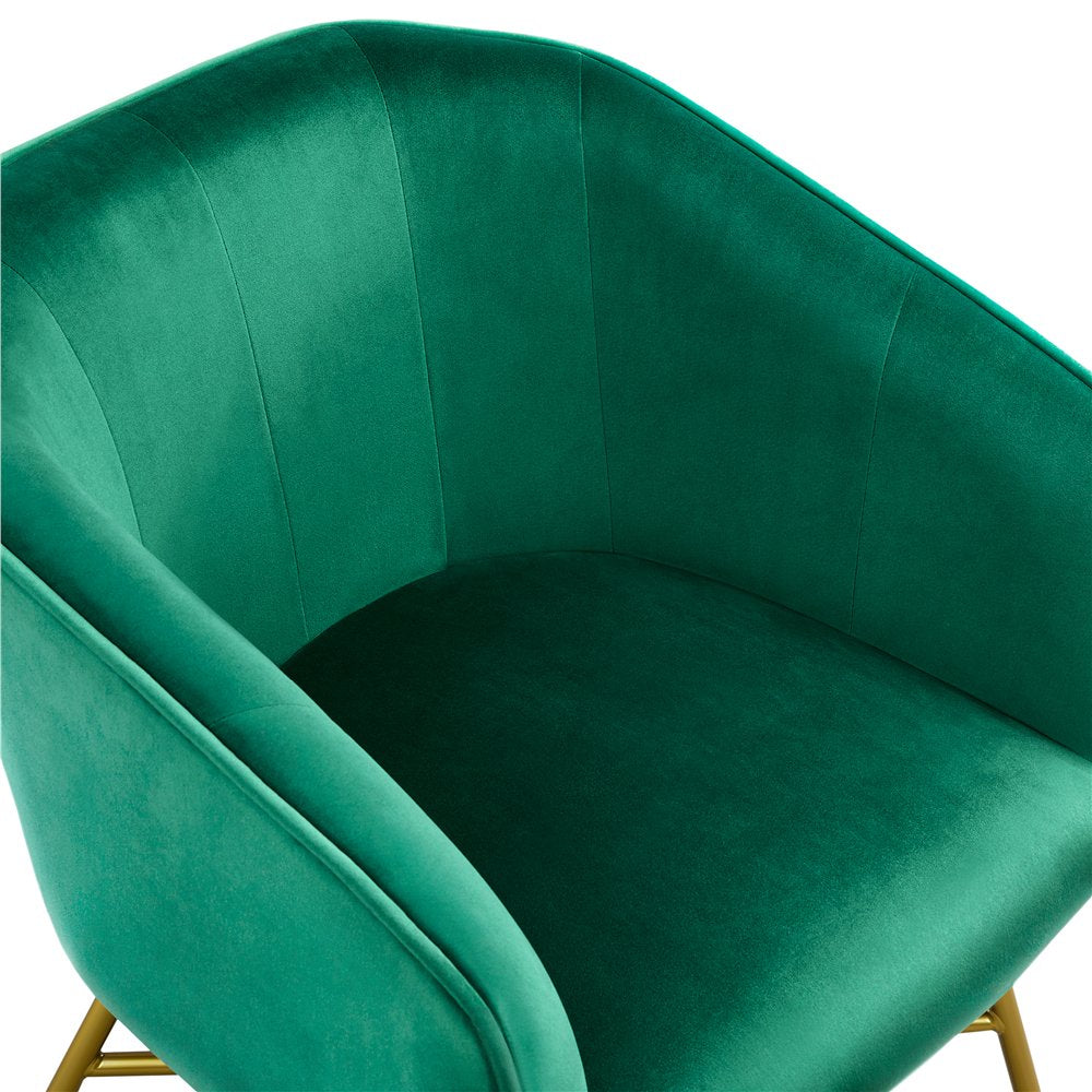 Velvet Club Accent Chair, Green