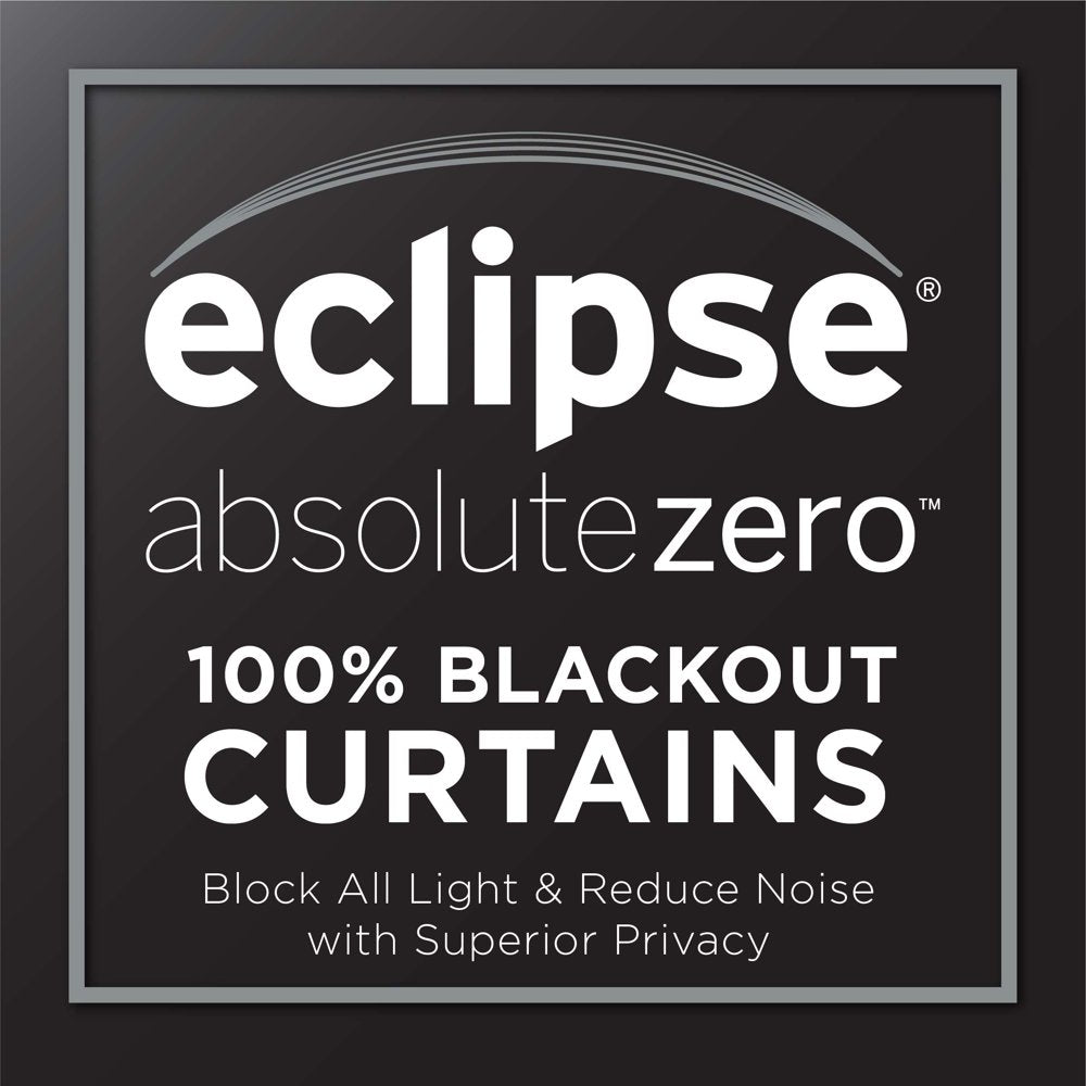 Eclipse Martina Medallion Absolute Zero 100% Blackout Grommet Top Single Window Panel, Blue, 40 X 63