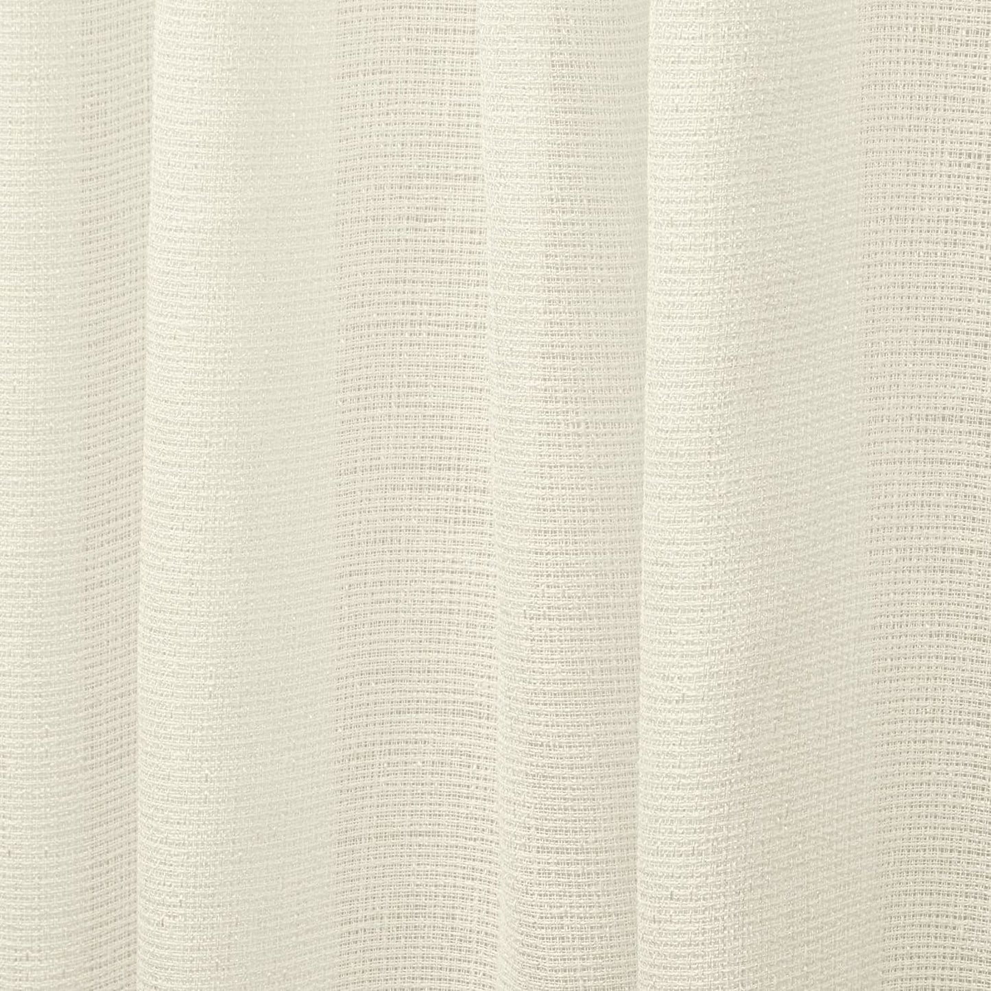 Miami Semi-Sheer Textured Indoor/Outdoor Grommet Top Curtain Panel, 54"X84", Ivory, Set of 2