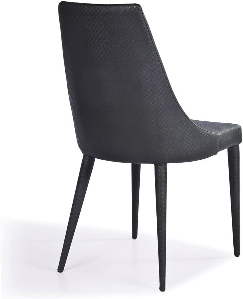 Mambo Leatherette Dining Chair - Black